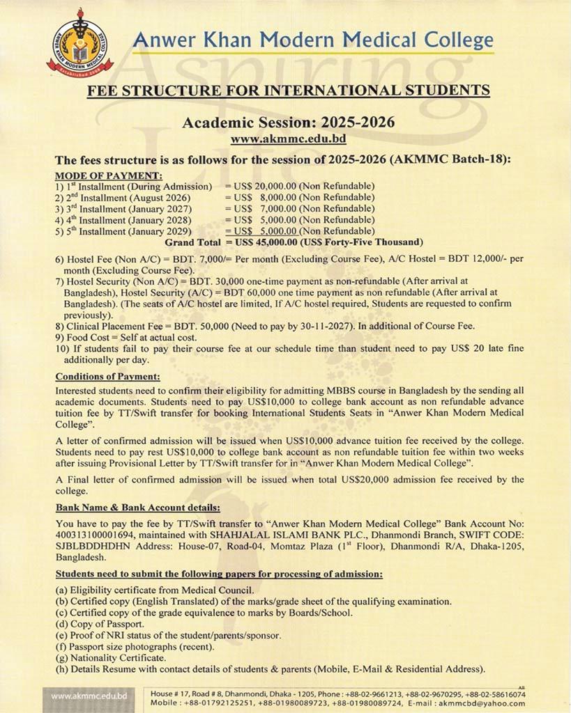 Anwer Khan Modern Medical College – zoomed